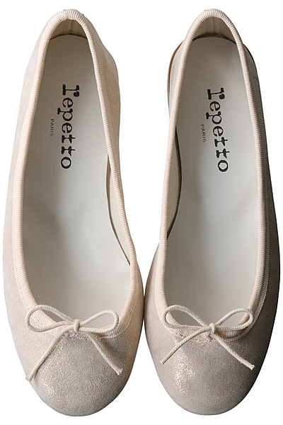 CENDRILLON ラメスエードバレエシューズ