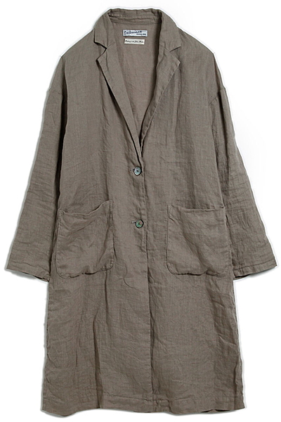 【オンラインショップ限定】リネン製品染めスプリングコート