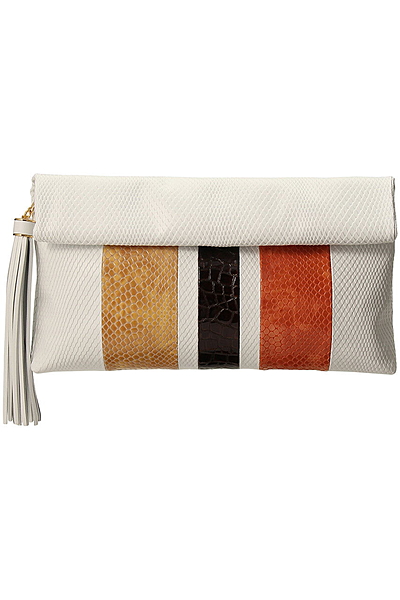 ストライプクラッチバッグ