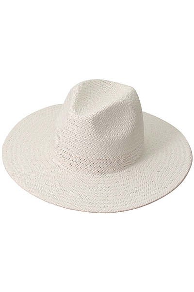 つば広中折れハット