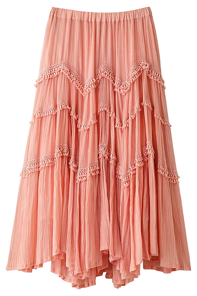 フリンジロングスカート