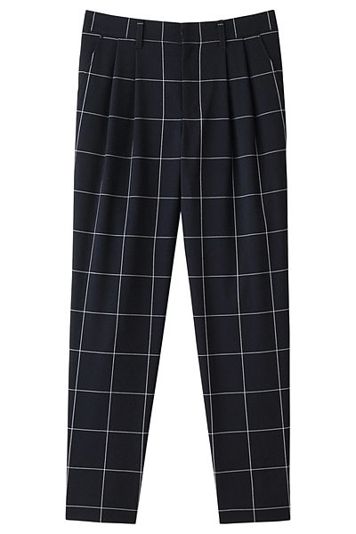 ウォッシャブルストレッチウィンドーペン クロップドパンツ