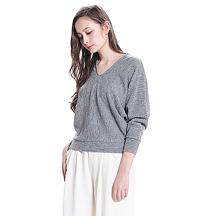 Ring yarn Dolman knit