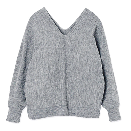 Ring yarn Dolman knit