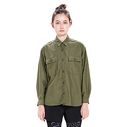 グラフィックミリタリーシャツ