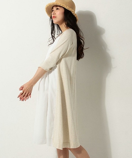 SFL C ピコット 7分袖ワンピース 16SS