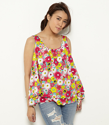 フラミンゴ フラワー チュニック