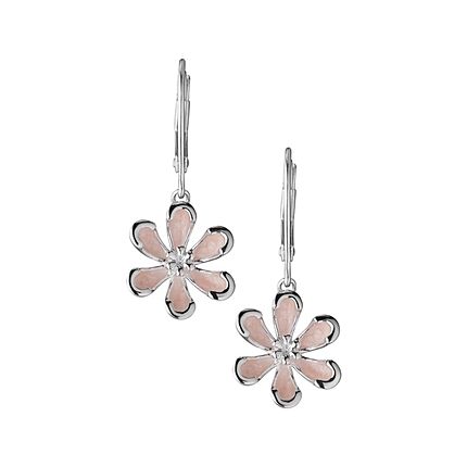 Night Time Garden Pearl Flower Earrings