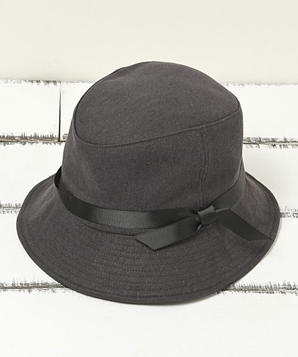 コットンリネンリボン付きハット