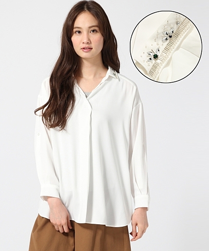 ビジューエリスキッパー長袖