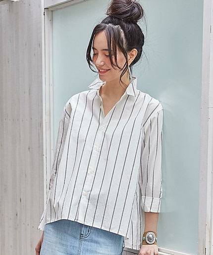 CB MILLS C/Asa STRIPE シャツ