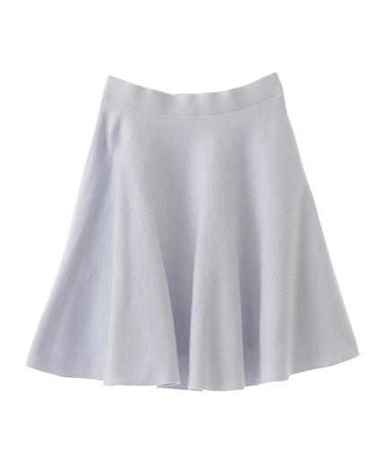 フレアニットミニスカート