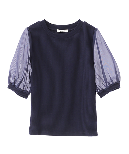 シースルースリーブカットTOPS