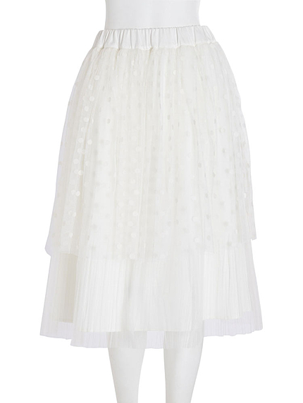 【高橋愛コラボ】チュールプリーツスカート