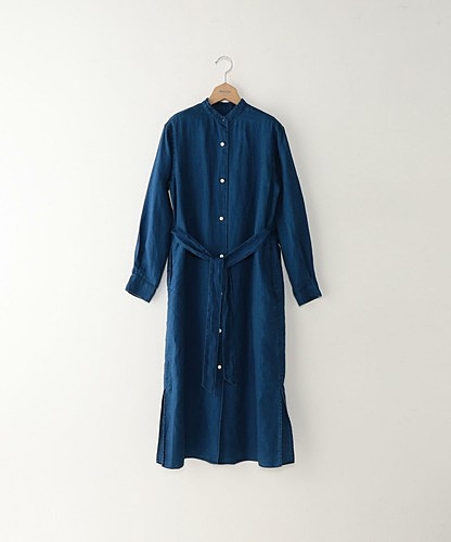 ＜Steven Alan＞INDIGO LONG SHIRT ONE PIECE/ｼｬﾂﾜﾝﾋﾟｰｽ