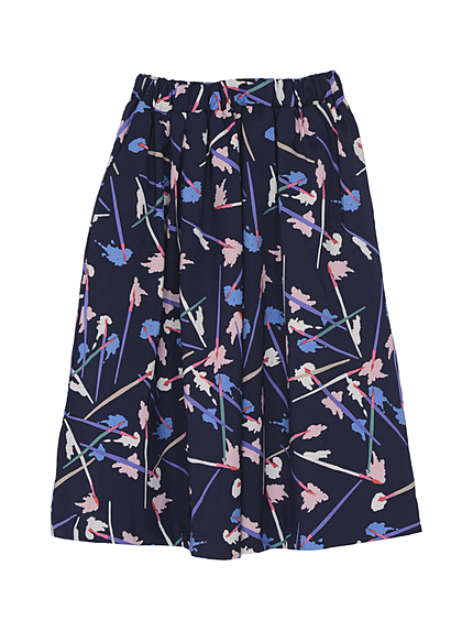 ペイントミモレスカート