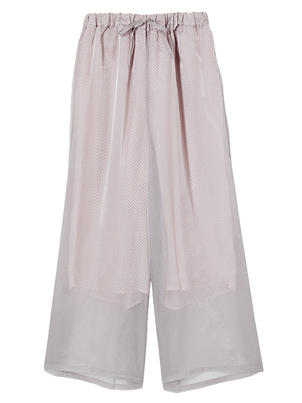 ドットシースルーワイドパンツ