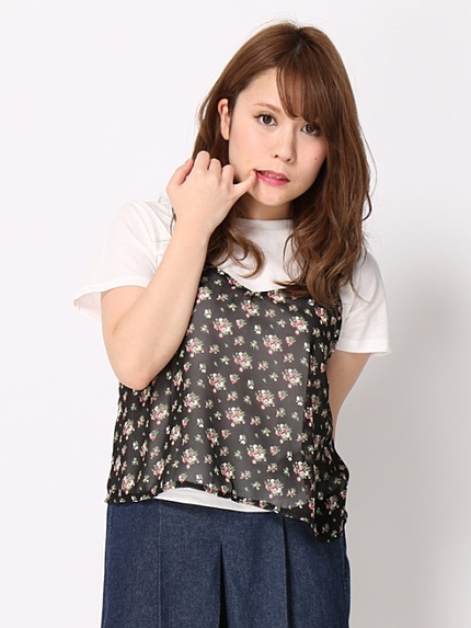 WEGO/キャミレイヤードTシャツ