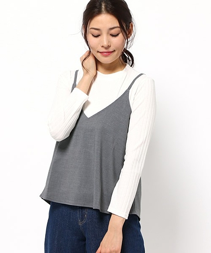 リブプルオーバー×キャミセット/AEMBC リブPO×CAMI SET