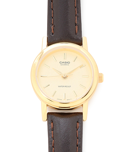 【CASIO】クラシックアナログレザーウォッチ　S