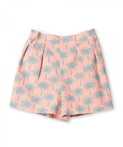 パームツリー柄ショートパンツ