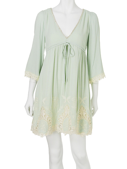 【DUO】 カットワークレースワンピース