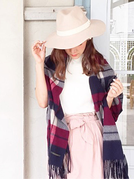 【GDS】 ウールチェックストール