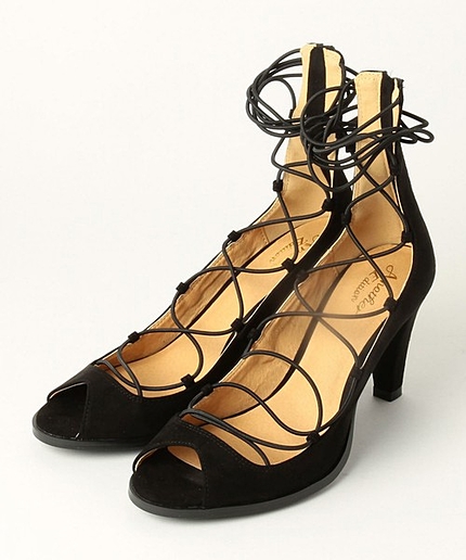 レースアップオープントゥパンプス/AEMFC Lace OP PPS80