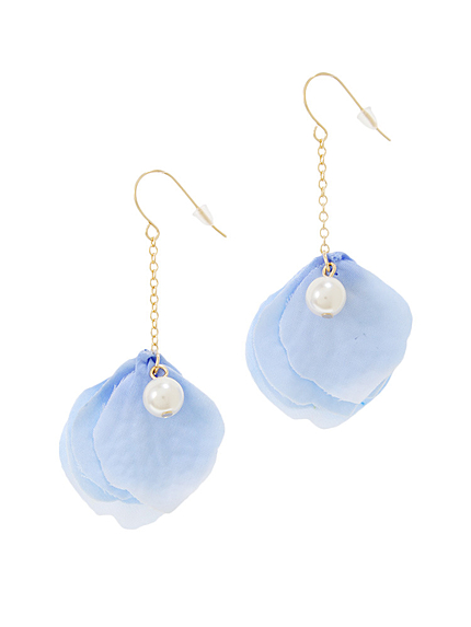 【goods】チェーン花びらピアス