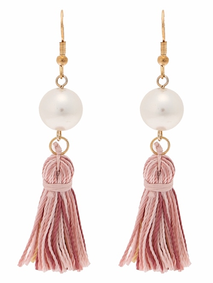 WEGO/パールタッセルピアス