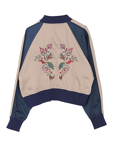 Flower embroideryブルゾン