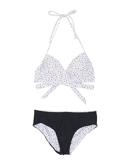 リバーシブルbottomカシュクールビキニ【ランダムドット】