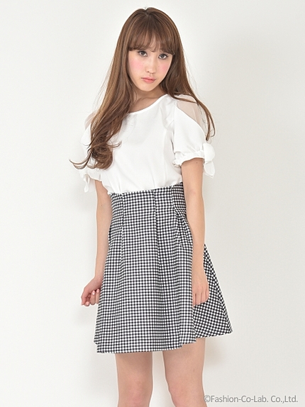 ハイウエストボンディングスカート