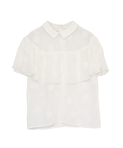 フラワーフリルブラウス