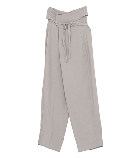 折返しリボンワイドパンツ