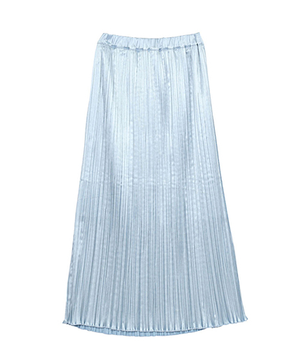 プリーツロングスカート