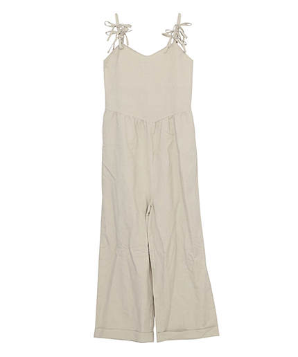 ショルダーリボンオールインワン