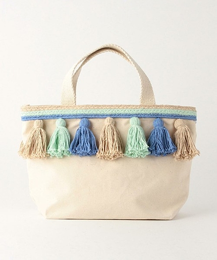 【予約】【WEB店舗限定】Lilas campbell フリンジトートバッグ/ ■Lilas/C FRNG TOTE
