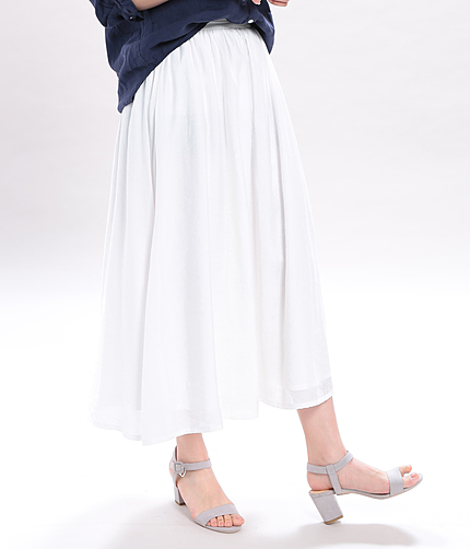 ギャザーマキシスカート