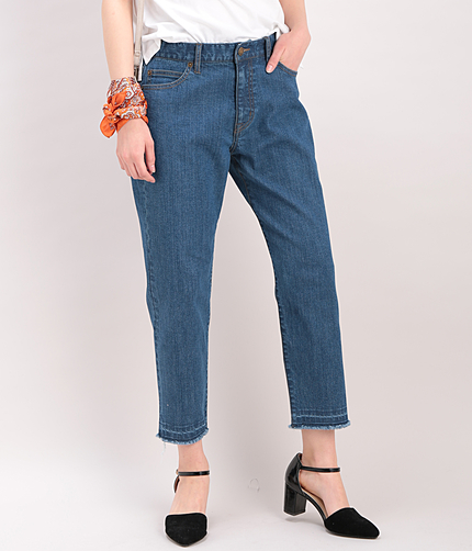 【WEB限定カラー】切りっぱなしデニムパンツ