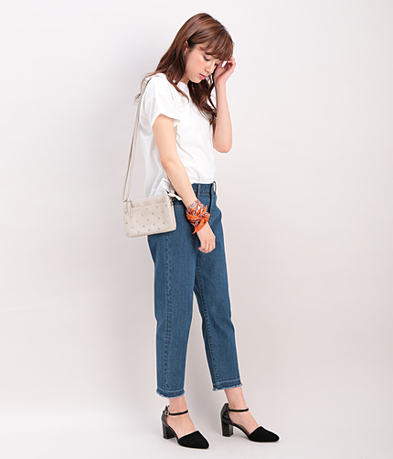 【WEB限定カラー】切りっぱなしデニムパンツ