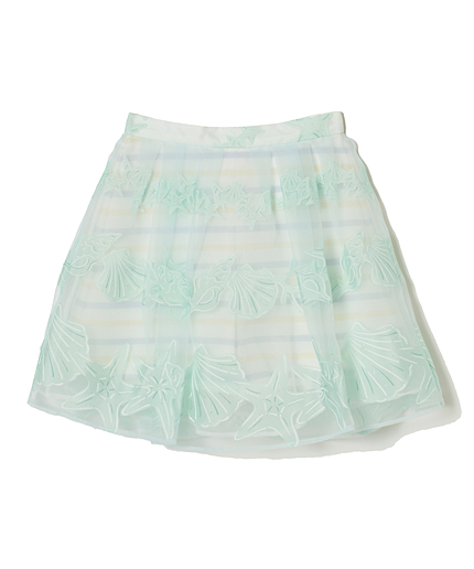 シェル柄スカパン