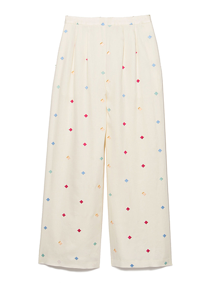 ダイアモンド刺繍パンツ