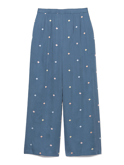 ダイアモンド刺繍パンツ