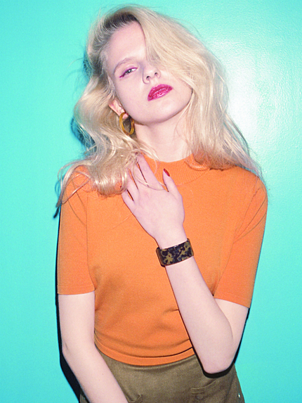 半袖ちびニット