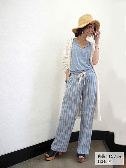 【Casual】ワイドラフタックPT