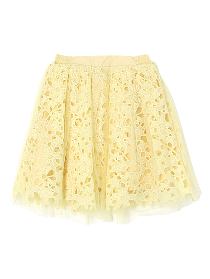 【sc】チュール重ねレーススカート