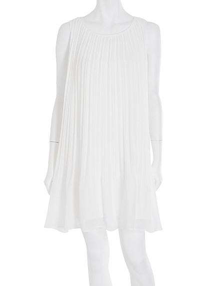 【小嶋陽菜コラボ】 ランダムプリーツシフォンワンピース