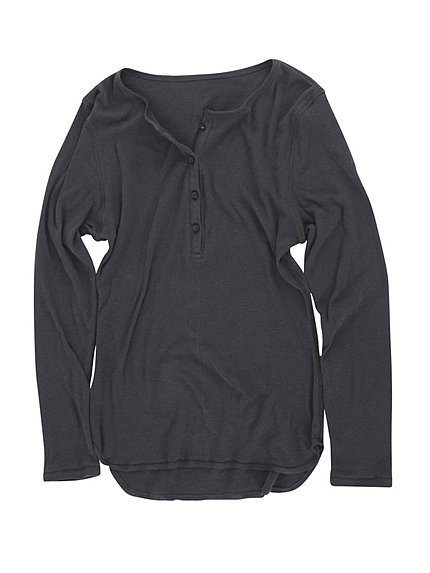 【Casual】オーガニックコットンテレコヘンリーネックL/Stee