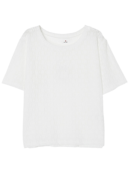 フラワーレースTシャツ